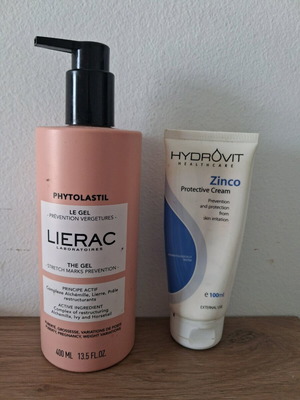 Lierac body cream for stretch marks 400ml like new with Hydrovit gift