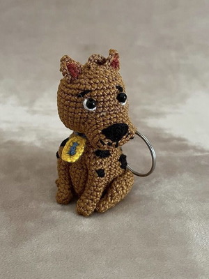 Scooby Doo handmade keychain new with antibacterial threads