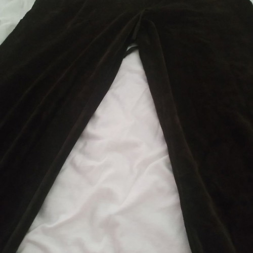 Benetton women's sweatpants new, brown velour size M