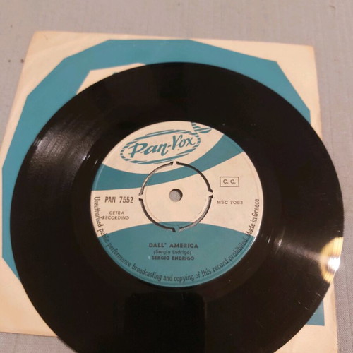 L'Arca Di Noe vinyl record used by Sergio Endrigo 45 rpm