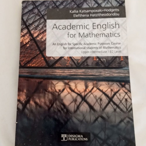 Academic English for Mathematics book new, Disigma Publications