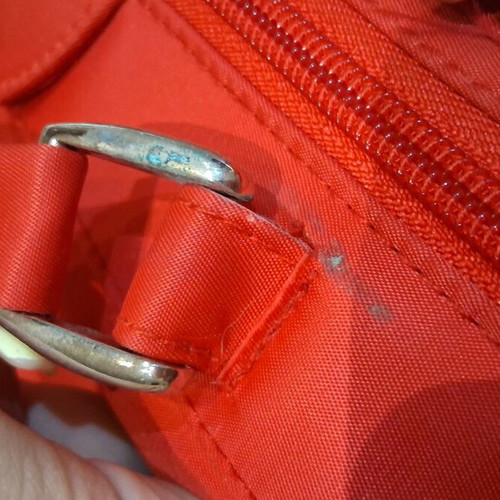 Clarins shoulder bag red like new