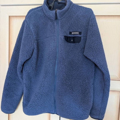 Columbia fleece jacket used, size M, blue