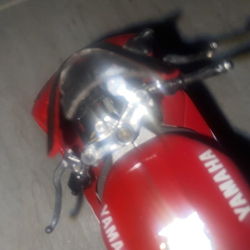 Collectible motorcycle toys used, Yamaha with broken parts