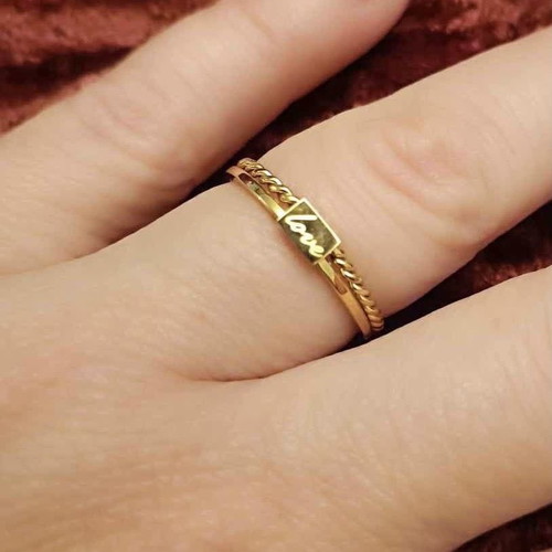 Love double ring new