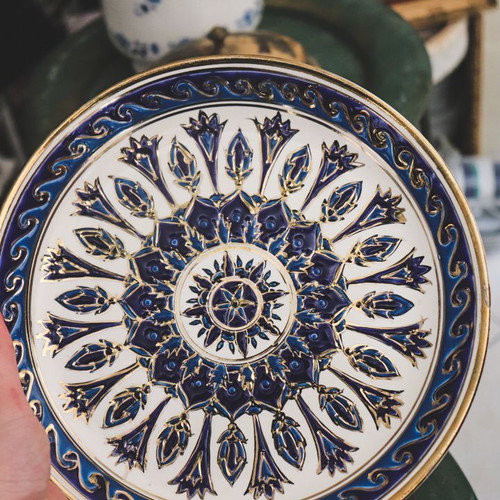 Kerameikos Dakas Ceramics plate like new, handmade ceramic