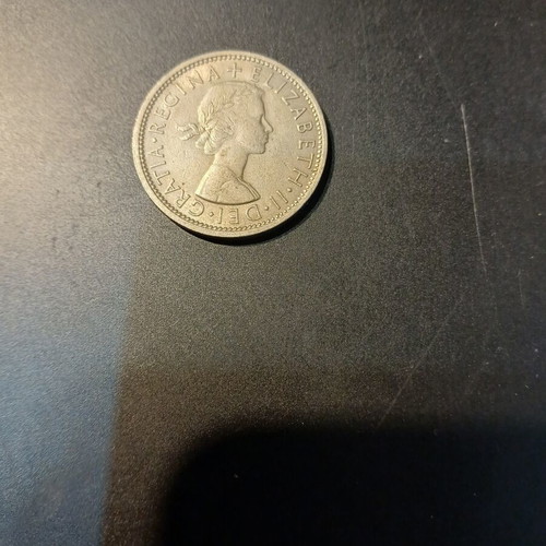 British shilling 1960 used coin