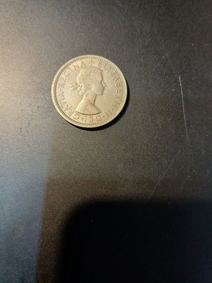 British shilling 1960 used coin