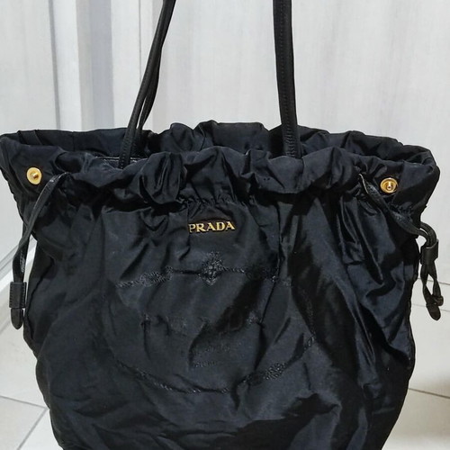 Prada vintage shoulder bag, black