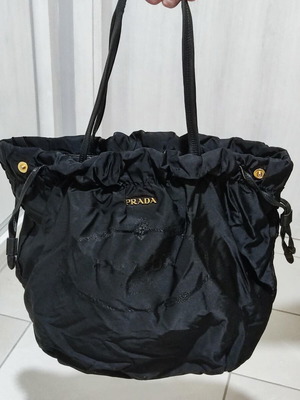Prada vintage shoulder bag, black