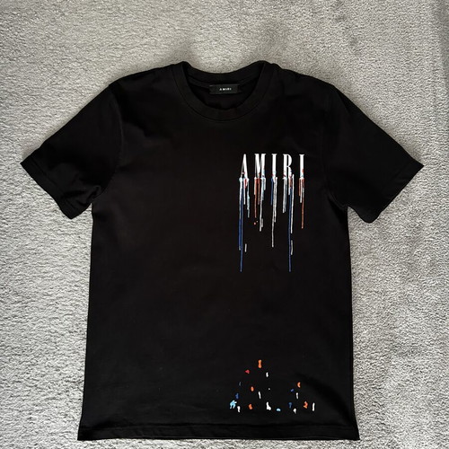 Amiri Paint Drip Core Logo Tee Black size L like new