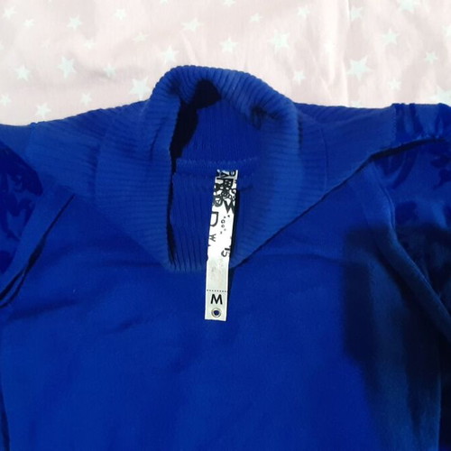 WAGGON PARIS knitted dress in blue, size M