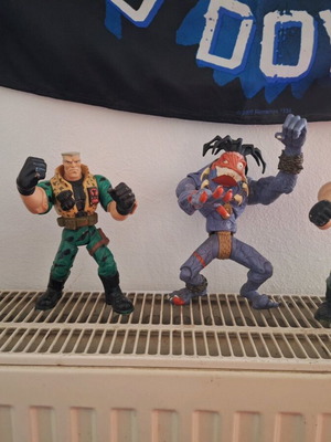 Small Soldiers figures used, set of 4, Hasbro 1998 collectible