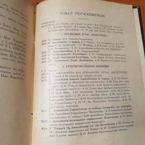 Military Criminal Law used, Efstathios Ananiadis, 1925