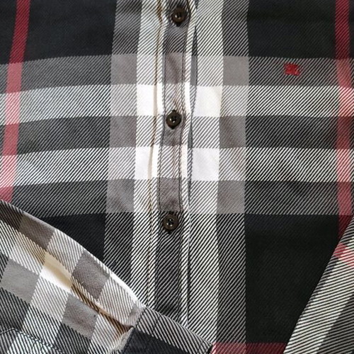 Burberry London shirt size M like new, gray and blue
