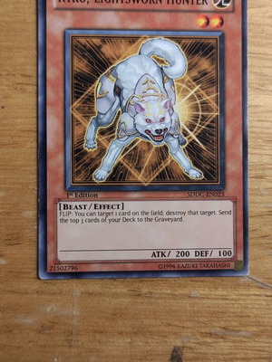 Ryko, Lightsworn Hunter Yu-Gi-Oh κάρτα σαν καινούργιο SDDC