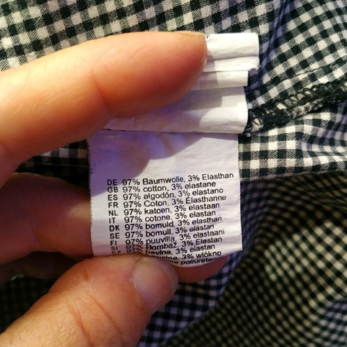S.Oliver Summer Women's Shirt L-XL, 97% Cotton Checked, Like New