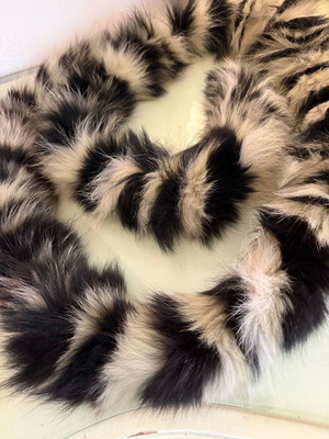 Collard fur gray like new, unique piece