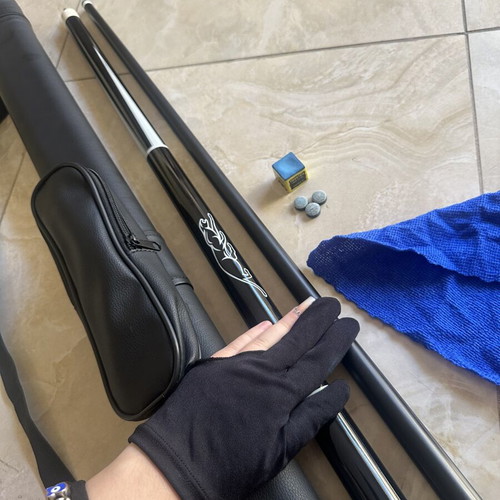 Billiard cue and case, new