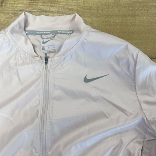 Nike white and pink windbreaker jacket, size S