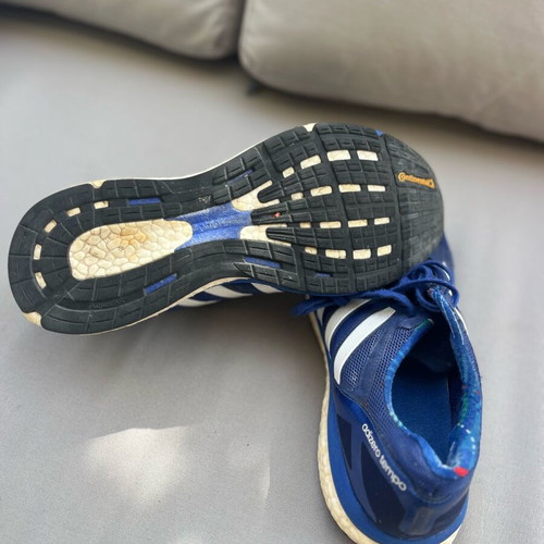 Adidas Adizero Tempo athletic shoes used, size 44, blue