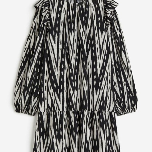H&M dress like new, size S, black and beige