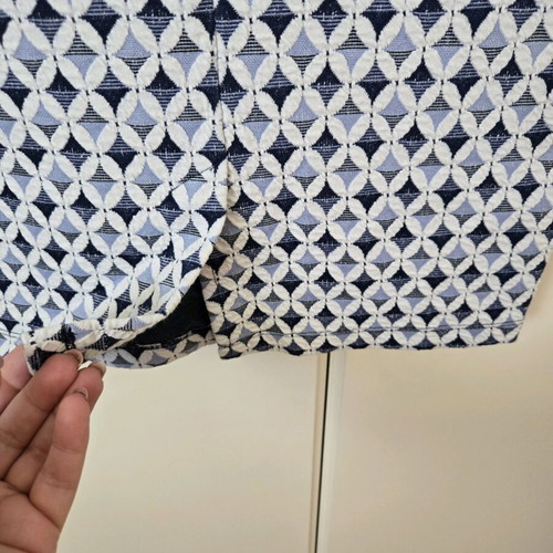 Midi skirt Zara like new, white and blue, size L