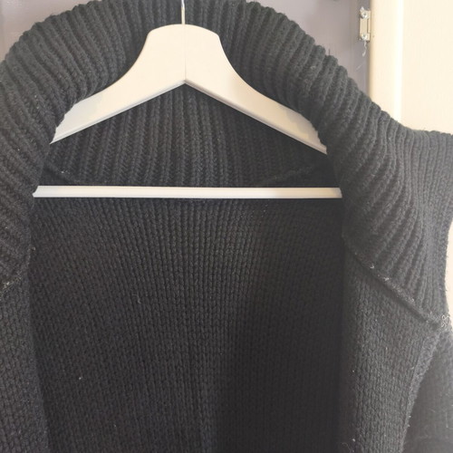 Badila long black cardigan, one size