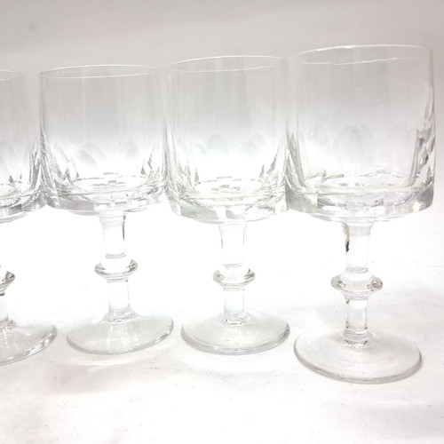 Vintage crystal wine glasses set of 5 like new