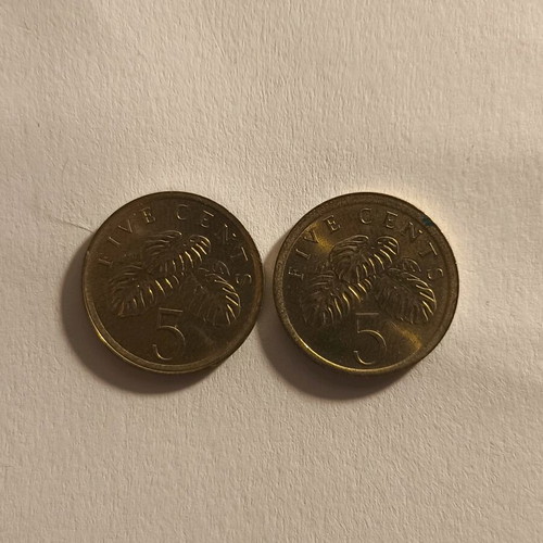 Singapore collectible coins used, set of 5, 10 & 20 cents