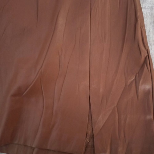 Mini skirt Pull & Bear brown with leather texture like new