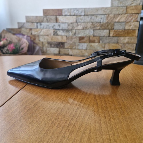 & Other Stories Black Slingback Heels Size 37 New