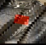 Καμπαρντίνα δερμάτινη XL αφόρετη, μαύρη