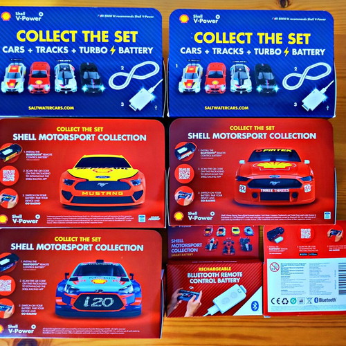 Shell V-Power Collectible Toy Cars New with Bluetooth Batteries