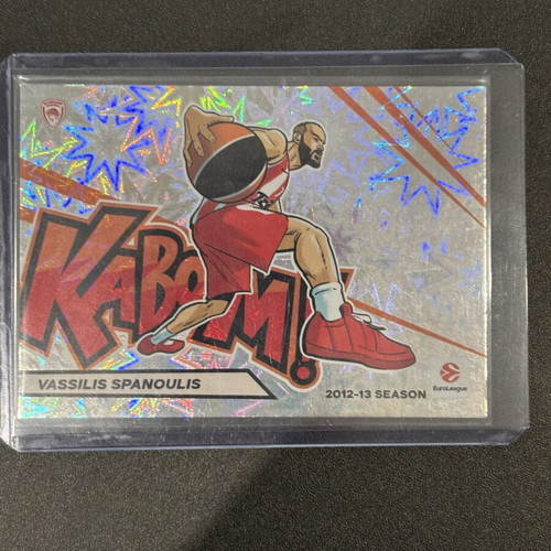 2025-26 Panini Contenders EuroLeague Vassilis Spanoulis Kaboom CASE HIT SSP new