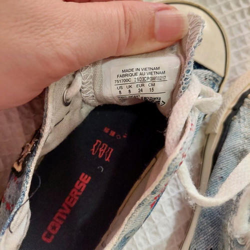 Converse shoes size 24 for boy or girl used, blue