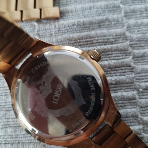 Loisir pink gold watch with bracelet extension, like new