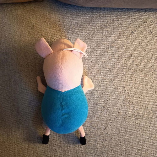 Peppa and George plush toys, 13cm and 18cm