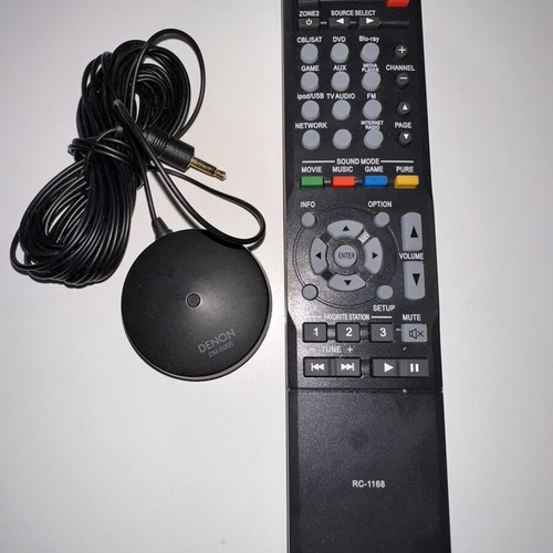 Denon AVR-X1000 5.1 AV Receiver like new with remote and microphone