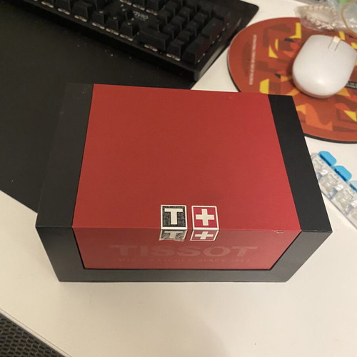 Tissot watch box with booklets used