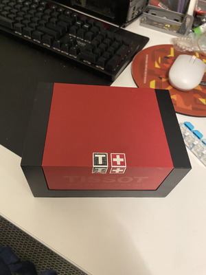 Tissot watch box with booklets used