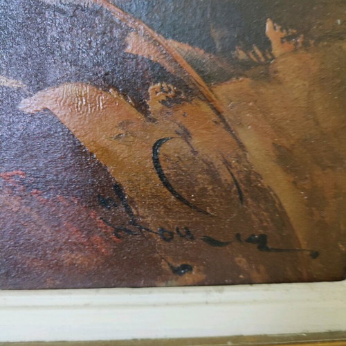 Oil painting used artwork