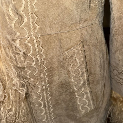 Castor coat, beige, size M