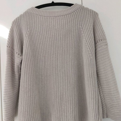 Merino wool and cashmere sweater used, size S, beige