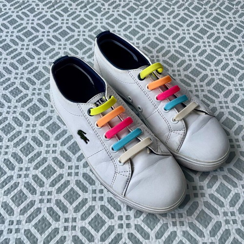 Lacoste Kids Sneakers Size 31 Like New, White