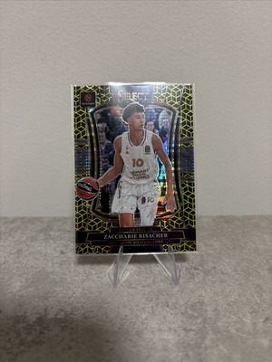 2025-26 Panini Select Euroleague Gold Prizms Fotl Zaccharie Risacher J# 2/10