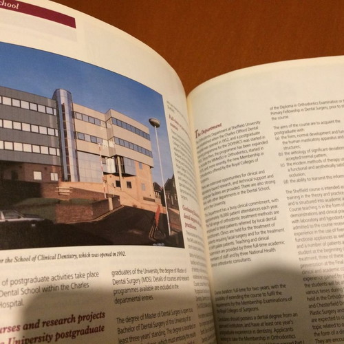 University of Sheffield Postgraduate Prospectus used 1994-1995