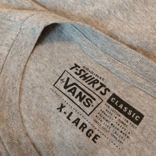 T-shirt Vans Original used, grey, size XL
