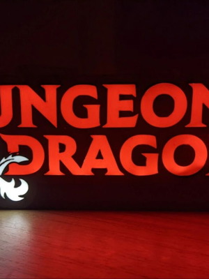Fan Art φωτιστικό Dungeons & Dragons κατόπιν παραγγελίας