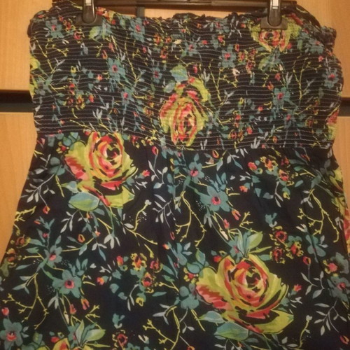 Skondras one-piece used, floral cotton, size S/M